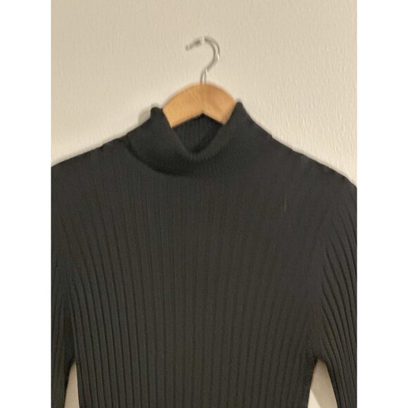 Vintage 80’s Neiman Marcus Women’s Black Ribbed Turtleneck 100% Silk Size Small - Picture 6 of 8